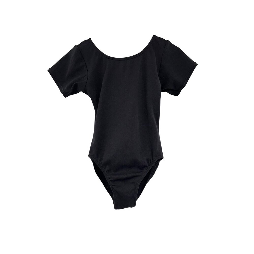 Jacques Moret Leotard Used Black Little Girls 4/5 (XS) - Picture 2 of 11
